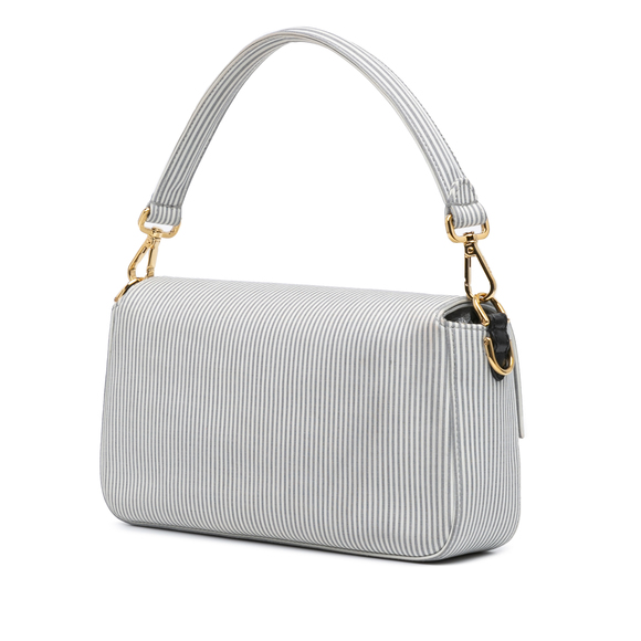 Pre-Loved Fendi Striped Jersey Baguette Satchel - Picture 2 of 10